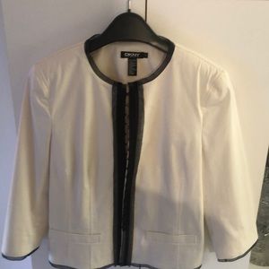 DKNY white jacket size 12